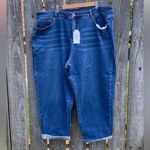 Universal Standard barrel leg jeans